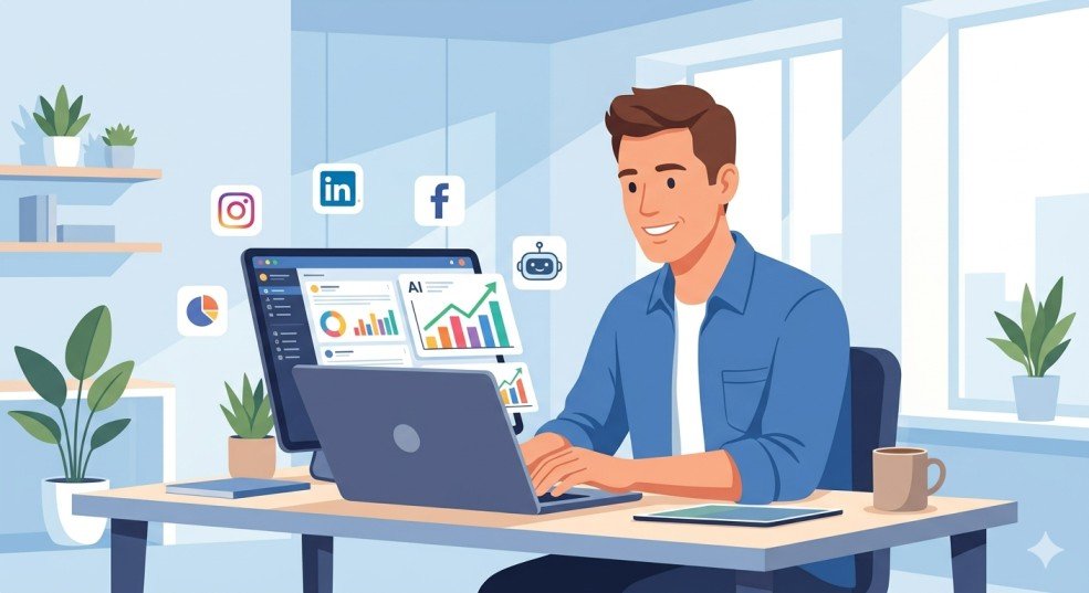 AI Social Media Marketing USA: How to Save 10+ Hours a Week